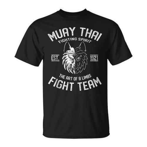 Muay Thai Wolf Fight Team Nak Muay Kickboxing T-Shirt - Nak Muay Co.