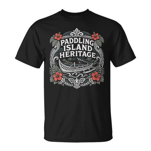 Paddling Island Heritage Outrigger Canoe T-Shirt - Paddle Life