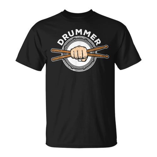Percussion Drum Sticks Drummer Quote Drum Kit T-Shirt T-Shirt - Downbeat Supply