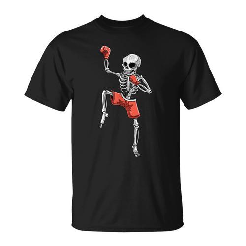 Skeleton Muay Thai Halloween Kickboxing MMA Fighter Costume T-Shirt - Nak Muay Co.