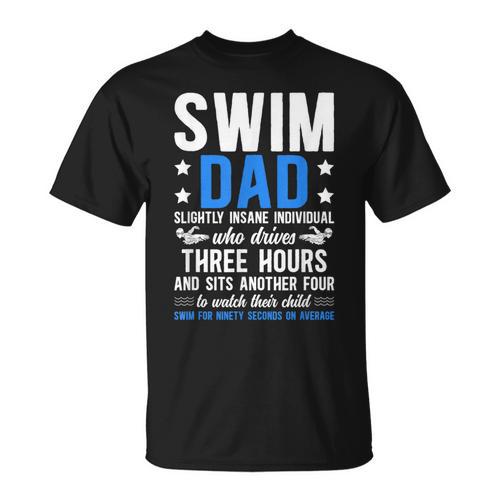 Swim Dad Definition Dad Of A Swimmer Father Swimming Dad T-Shirt - SwimGear Co