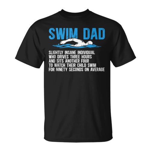 Swim Dad Definition Swimming Dad Of A Swimmer Father T-Shirt - SwimGear Co