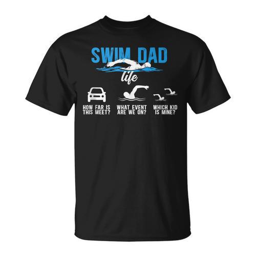 Swim Dad Life Swimming Dad Of A Swimmer Father T-Shirt - SwimGear Co