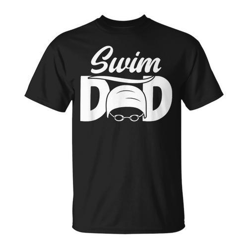 Swim Dad Proud Swimming Dad Of A Swimmer Dad Swim Father T-Shirt - SwimGear Co
