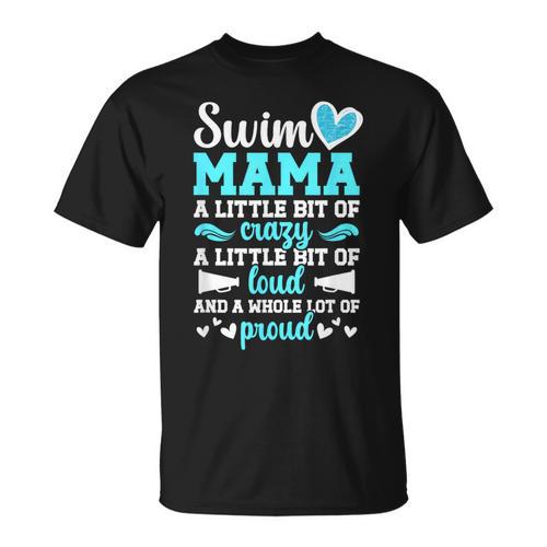 Swim Mama Proud Swimming Mom Of A Swimmer Mother Swim Mom T-Shirt - SwimGear Co