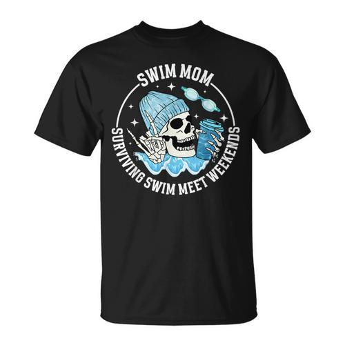 Swim Meets Swim Mom Of A Swimmer Mom Swim Mama Swimming Mom T-Shirt - SwimGear Co