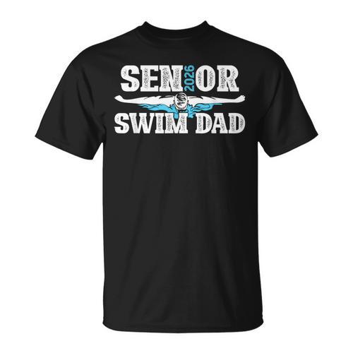 Swim Senior Dad 2026 Proud Swimming Senior Father 2026 T-Shirt - SwimGear Co