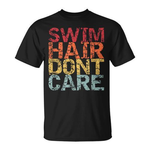 Swimming Pool Diving Sport Swimmer Swim Hair Dont Care T-Shirt - SwimGear Co