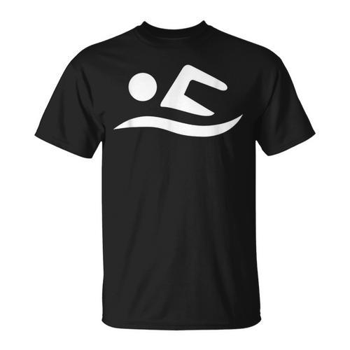 Swimming Silhouette Logo T-Shirt - SwimGear Co
