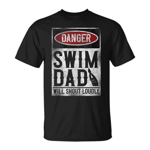Swimming Swimmer DANGER Swim Dad T-Shirt - SwimGear Co