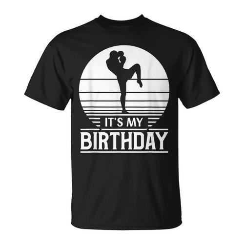 Vintage Birthday Shirt Muay Thai Kickboxer Its My Birthday T-Shirt - Nak Muay Co.