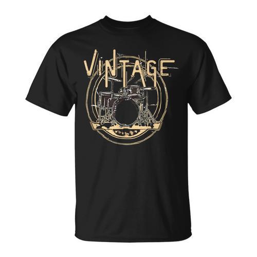 Vintage Drum Kit T-Shirt - Downbeat Supply
