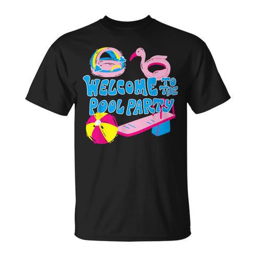 Welcome To The Pool Party Birthday Summer Family Swimming T-Shirt - SwimGear Co
