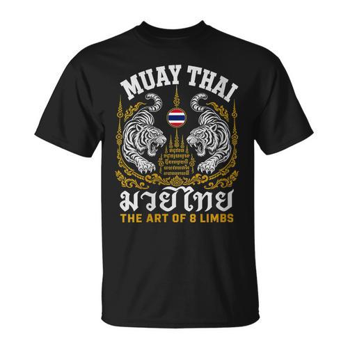 Women's Muay Thai The Art Of 8 Limbs Martial Arts Tigers T-Shirt - Nak Muay Co.