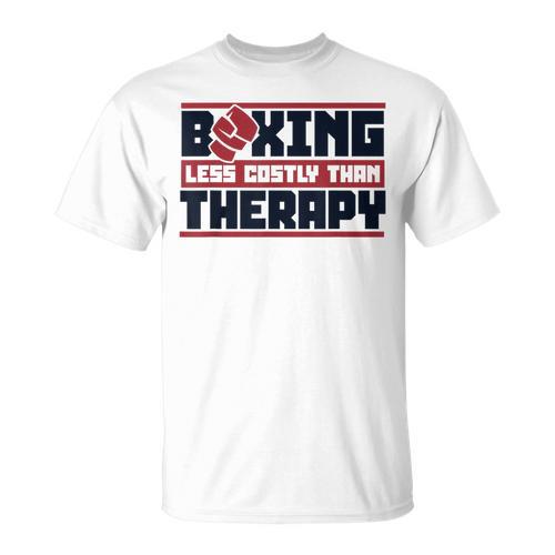 Boxing Less Costly Than Therapy Muay Thai Boxing T-Shirt - Nak Muay Co.