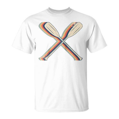 Canoeing Canoe Paddle Paddling Retro Line Art Raglan Baseball Tee T-Shirt - Paddle Life