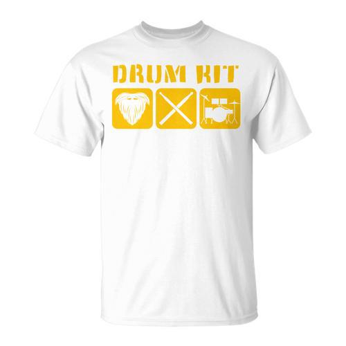 Drum Kit Band Drumming Drumsticks Musical Drums T-Shirt - Downbeat Supply