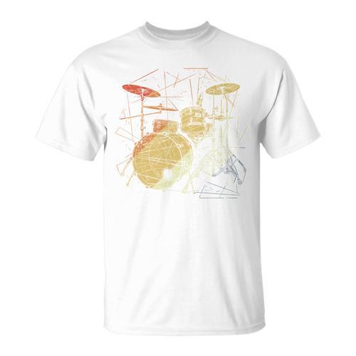 Drum Kit Retrowave Drums T-Shirt - Downbeat Supply