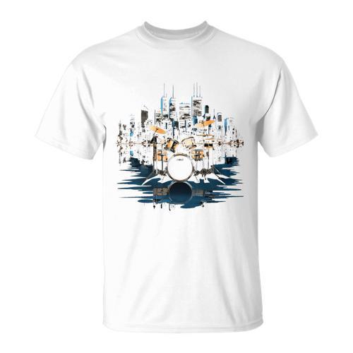 Drumset Drum Kit Music Drummer Drumming T-Shirt - Downbeat Supply