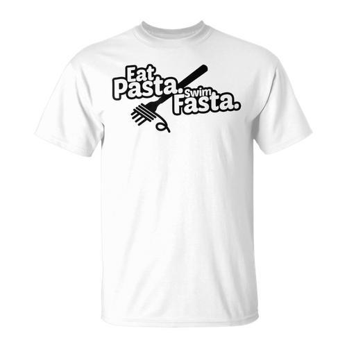 Eat Pasta Swim Fasta Swimmer Tshirt Swimming T-Shirt - SwimGear Co