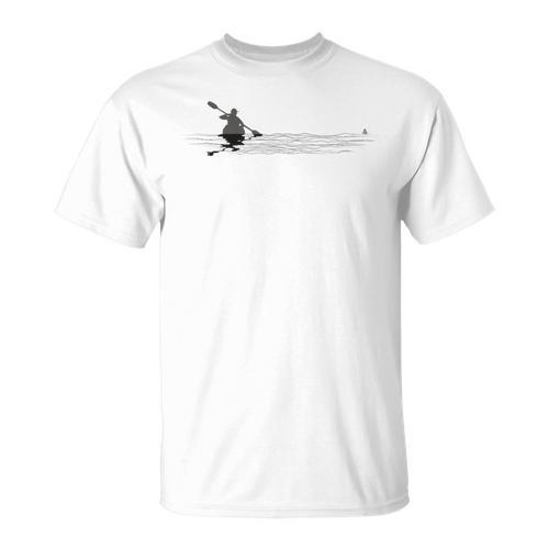 Kayaking Graphic Kayak Figure Kayaker Canoe Paddling T-Shirt - Paddle Life