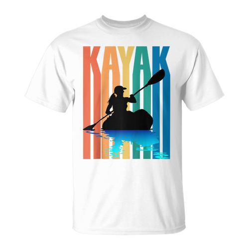 Kayaking Kayak Retro Art Canoe Raglan Baseball Tee T-Shirt - Paddle Life