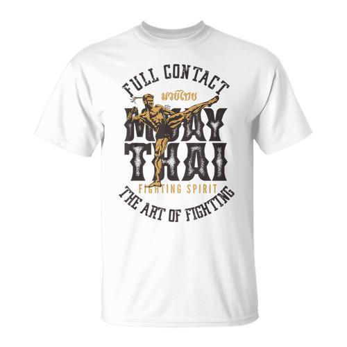 Muay Thai Fighter MMA Full Contact Retro Kickboxing T-Shirt - Nak Muay Co.