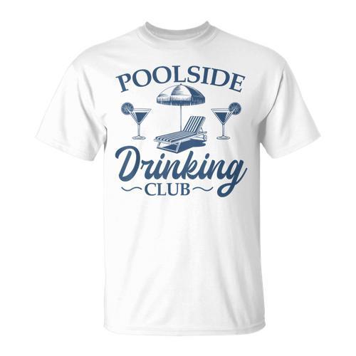 Pool Adult Poolside Drinking Club Summer Swimming Pool Party T-Shirt - SwimGear Co