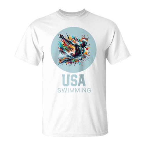 SWIMMING SPORT COMPETITIVE SWIM Raglan Baseball Tee T-Shirt - SwimGear Co