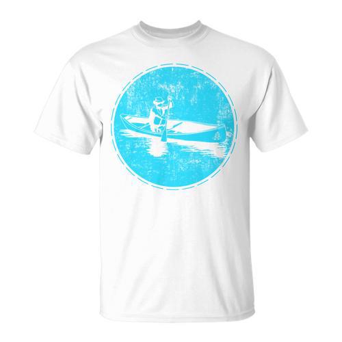 Vintage Canoeing Graphic Minimalistic Canoe Comfort Colors Adult Sweatshirt T-Shirt - Paddle Life