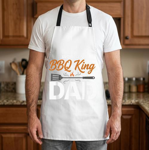 BBQ Dad Grill Master Fathers Day Humor Papa Husband Apron - BBQ Dad Merch