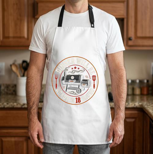 BBQ Dad Smoking Meat Smoker Barbecue Dad Apron - BBQ Dad Merch