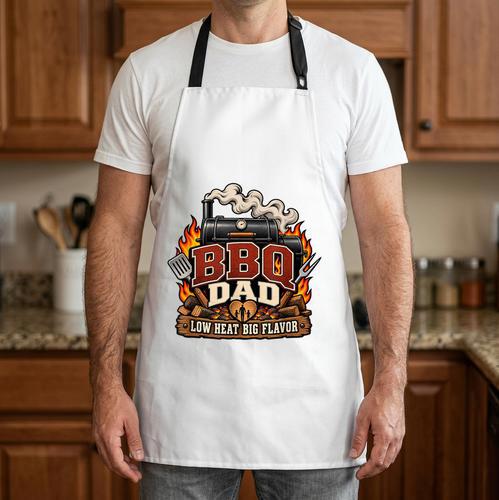 BBQ Dad Smoking Meats Pitmaster Grill Quote Graphic Apron - BBQ Dad Merch