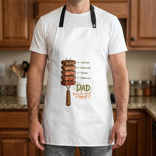 BBQ Dad Steak Grilling Father Vintage Meat Lover Apron - BBQ Dad Merch