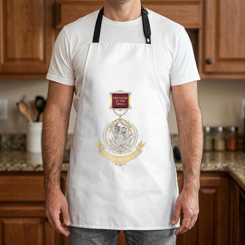 Commander In Beef BBQ Dad Grill Master Apron - BBQ Dad Merch
