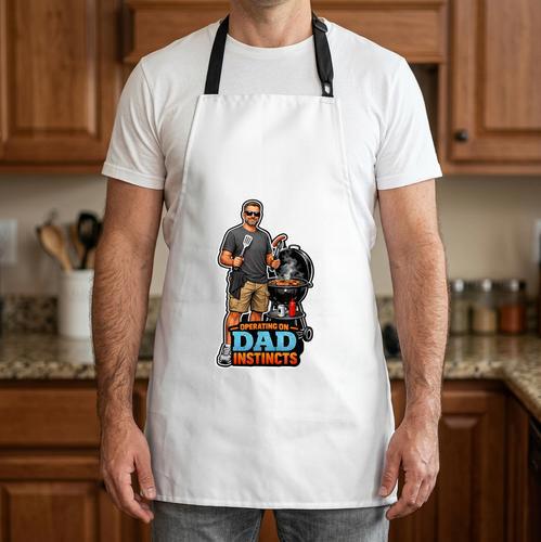 Grilling Master Father's BBQ Dad Instincts Apron - BBQ Dad Merch