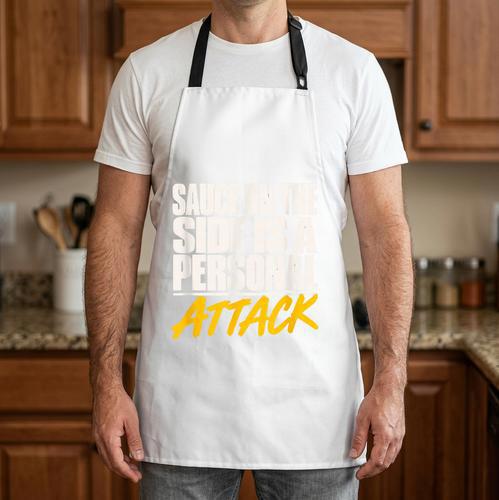 Sauce On The Side Is a Personal Attack BBQ Dad Grilling Apron - BBQ Dad Merch