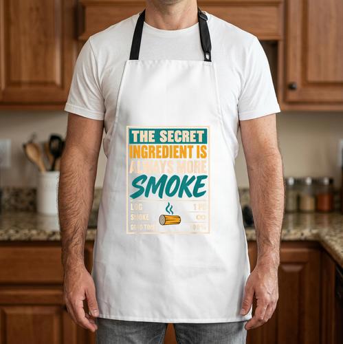 The Secret Ingredient Is Always More Smoke BBQ Dad Grilling Apron - BBQ Dad Merch
