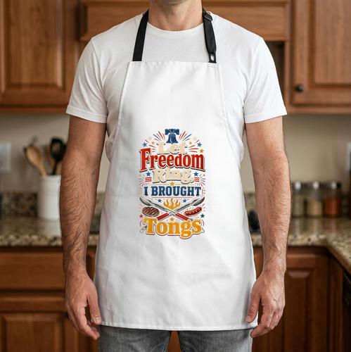 Women's BBQ Dad Fourth Of July Grilling Patriotic Apron - BBQ Dad Merch