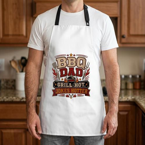Women's BBQ Dad Grill Hot Jokes Husband Birthday Fathers Day Apron - BBQ Dad Merch
