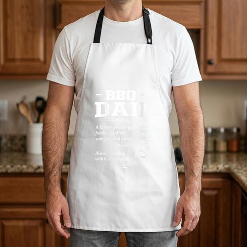 Women's BBQ Dad Grilling Father Day Family Food Love Novelty Graphic Apron - BBQ Dad Merch