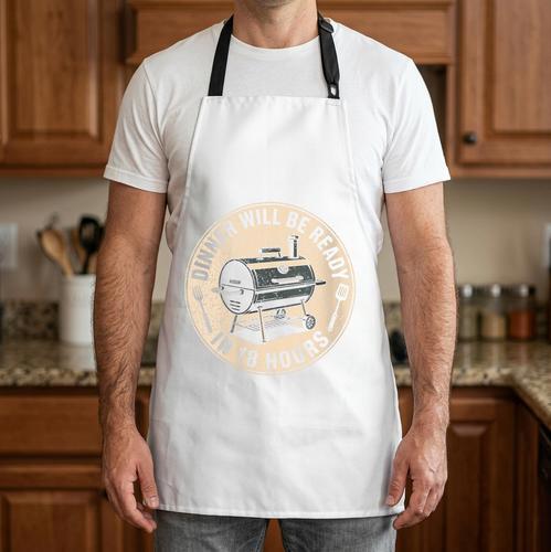Women's Dinner Will Be Ready In 18 Hours BBQ Dad Smoking Meat Apron - BBQ Dad Merch