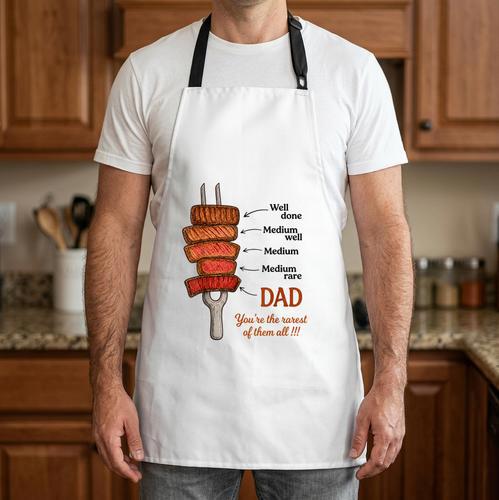 BBQ Dad Grill Fathers Day Humor Rarest Of Them All Apron - BBQ Dad Merch