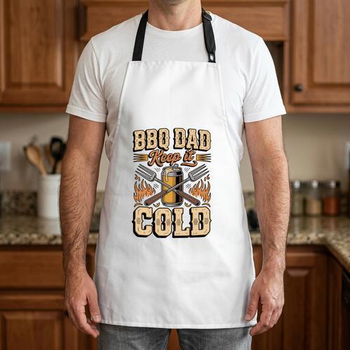 BBQ Dad Keep It Cold Barbecue Grilling Comfort Colors Crop Top Apron - BBQ Dad Merch