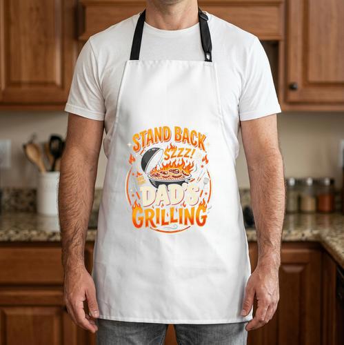 BBQ Dad Outdoor Cook Smoker Backyard Grill King Comfort Colors Crop Top Apron - BBQ Dad Merch