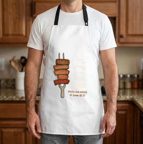 BBQ Dad Retro Dad Fathers Day Family Party Comfort Colors Crop Top Apron - BBQ Dad Merch