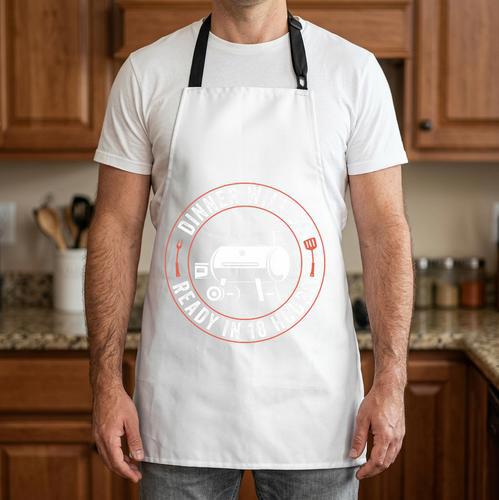 BBQ Dad Smoking Meat Smoker Barbecue Dad Apparel Premium Tri-Blend Apron - BBQ Dad Merch