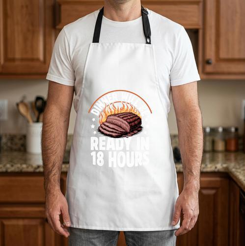 BBQ Dad Smoking Meat Texas Shirt Dinner Will Be Ready Apron - BBQ Dad Merch