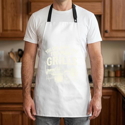 You Can Never Have Too Many Grills BBQ Dad Comfort Colors Crop Top Apron - BBQ Dad Merch