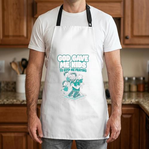 Ordained To Grill Christian BBQ Dad Grill Master Premium Tri-Blend Apron - BBQ Dad Merch
